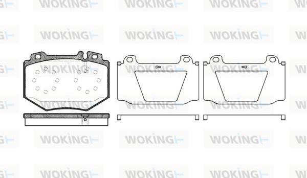 Woking P11653.00 - Kit pastiglie freno, Freno a disco autozon.pro