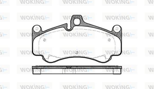 Woking P11663.00 - Kit pastiglie freno, Freno a disco autozon.pro