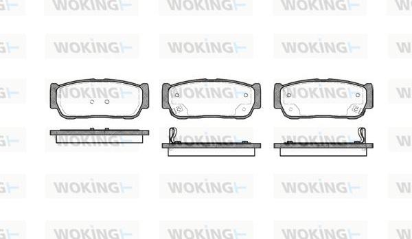 Woking P11633.02 - Kit pastiglie freno, Freno a disco autozon.pro