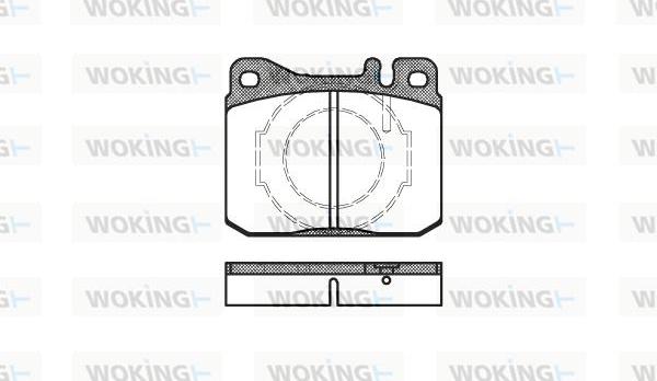 Woking P1103.40 - Kit pastiglie freno, Freno a disco autozon.pro