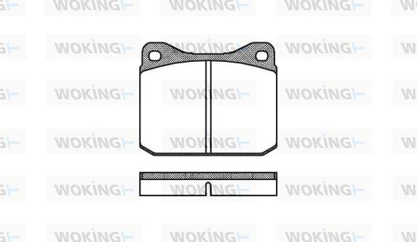 Woking P1103.00 - Kit pastiglie freno, Freno a disco autozon.pro