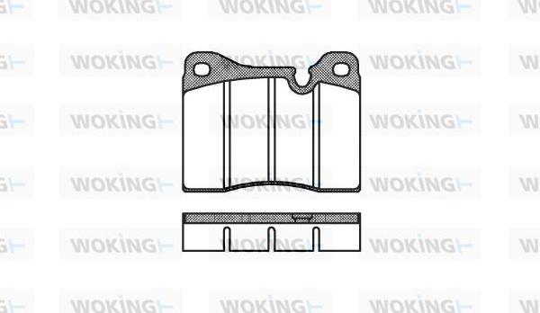 Woking P1113.30 - Kit pastiglie freno, Freno a disco autozon.pro