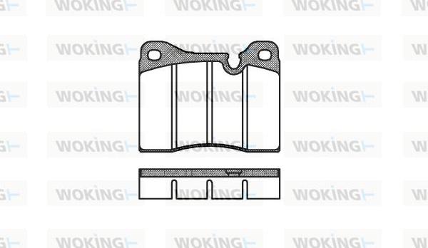 Woking P1113.20 - Kit pastiglie freno, Freno a disco autozon.pro