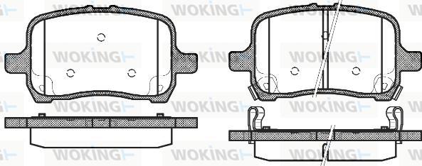 Woking P11893.22 - Kit pastiglie freno, Freno a disco autozon.pro