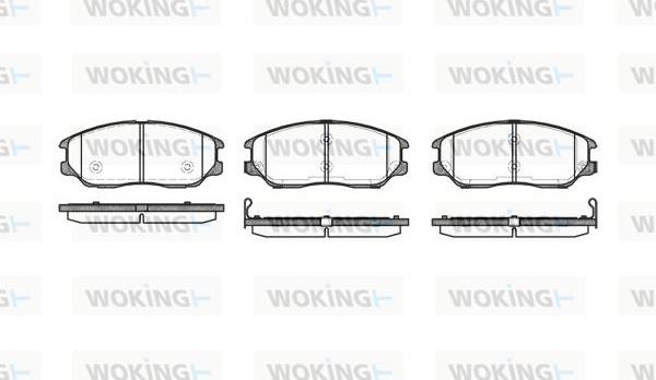 Woking P11853.02 - Kit pastiglie freno, Freno a disco autozon.pro