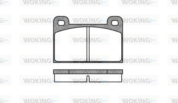 Woking P1183.00 - Kit pastiglie freno, Freno a disco autozon.pro