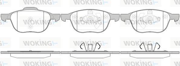 Woking P11823.00 - Kit pastiglie freno, Freno a disco autozon.pro