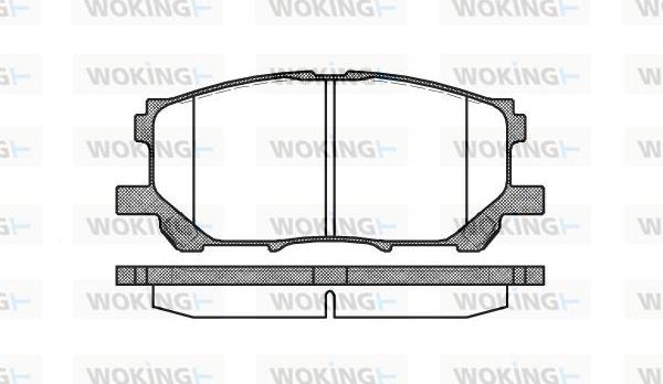 Woking P11393.00 - Kit pastiglie freno, Freno a disco autozon.pro