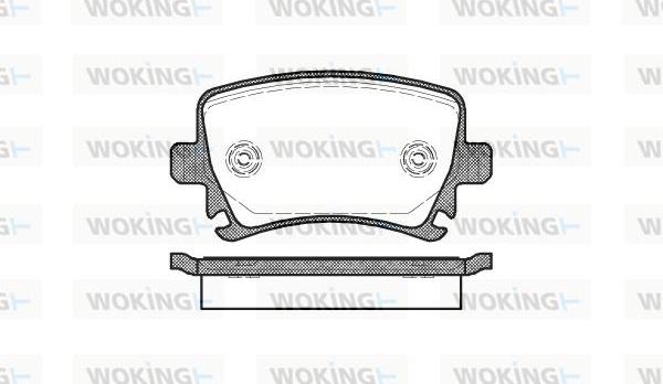 Woking P11313.00 - Kit pastiglie freno, Freno a disco autozon.pro