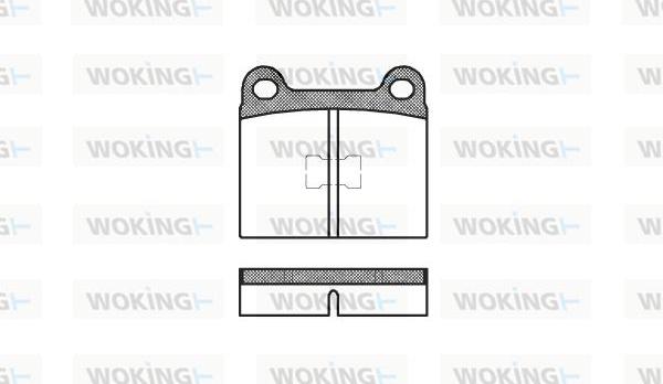 Woking P1173.00 - Kit pastiglie freno, Freno a disco autozon.pro