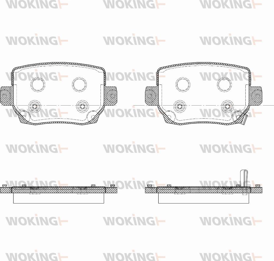 Woking P18933.02 - Kit pastiglie freno, Freno a disco autozon.pro