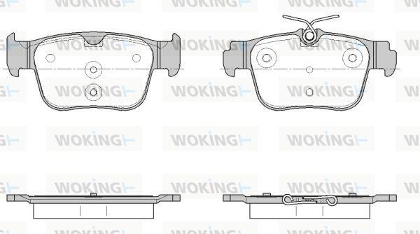 Woking P18453.00 - Kit pastiglie freno, Freno a disco autozon.pro