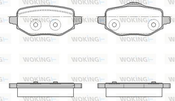 Woking P18523.00 - Kit pastiglie freno, Freno a disco autozon.pro