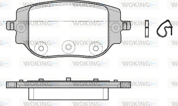 Woking P18653.00 - Kit pastiglie freno, Freno a disco autozon.pro