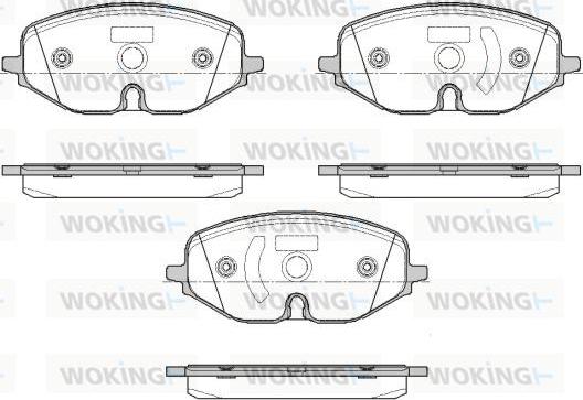 Woking P18063.01 - Kit pastiglie freno, Freno a disco autozon.pro