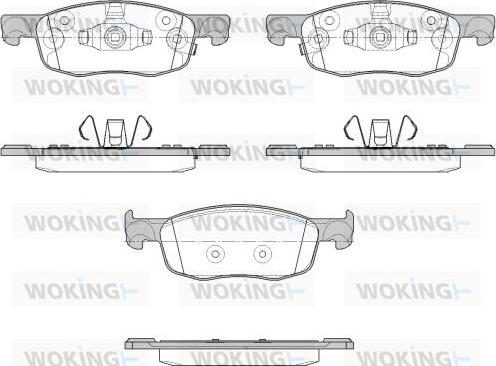 Woking P18393.02 - Kit pastiglie freno, Freno a disco autozon.pro