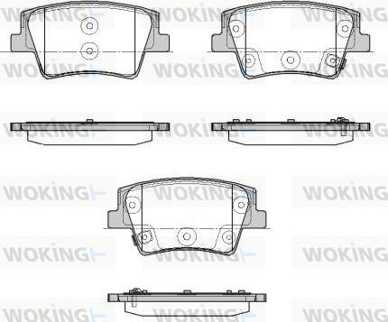 Woking P18353.02 - Kit pastiglie freno, Freno a disco autozon.pro