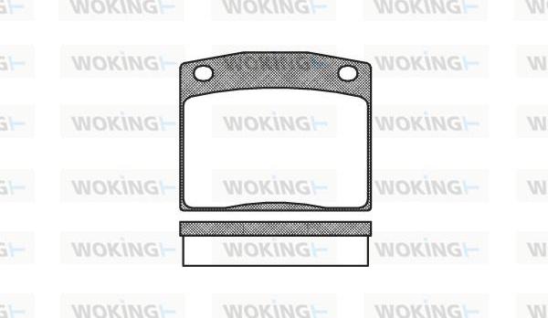 Woking P1833.10 - Kit pastiglie freno, Freno a disco autozon.pro