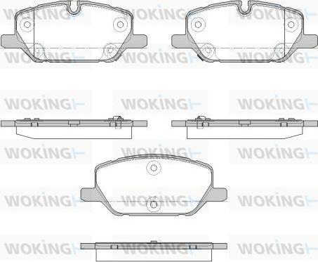 Woking P18263.12 - Kit pastiglie freno, Freno a disco autozon.pro