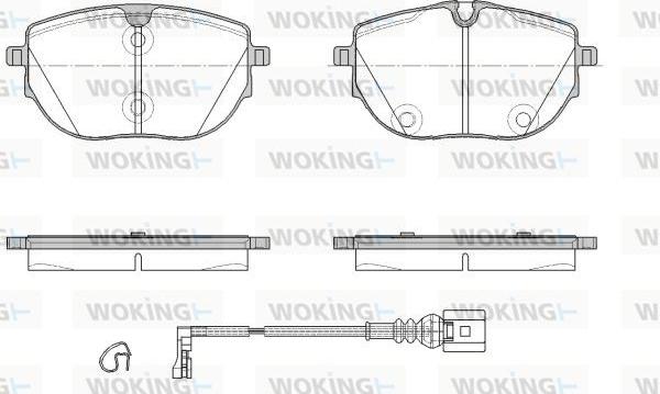 Woking P18203.01 - Kit pastiglie freno, Freno a disco autozon.pro