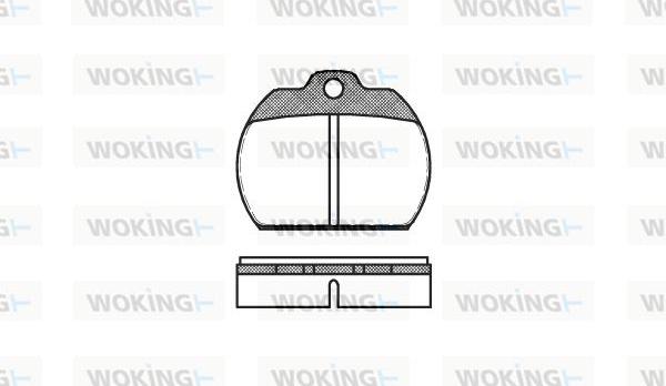 Woking P1823.00 - Kit pastiglie freno, Freno a disco autozon.pro