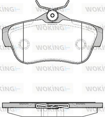 Woking P13993.00 - Kit pastiglie freno, Freno a disco autozon.pro