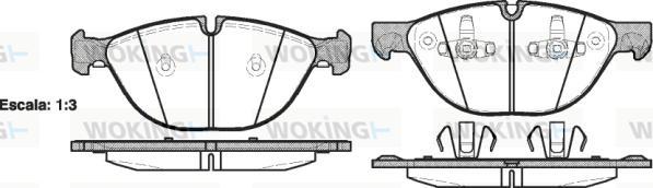 Woking P13983.00 - Kit pastiglie freno, Freno a disco autozon.pro