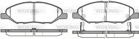 Woking P13933.02 - Kit pastiglie freno, Freno a disco autozon.pro