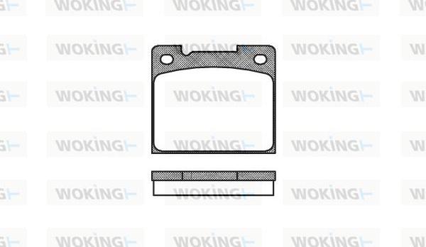 Woking P1393.30 - Kit pastiglie freno, Freno a disco autozon.pro