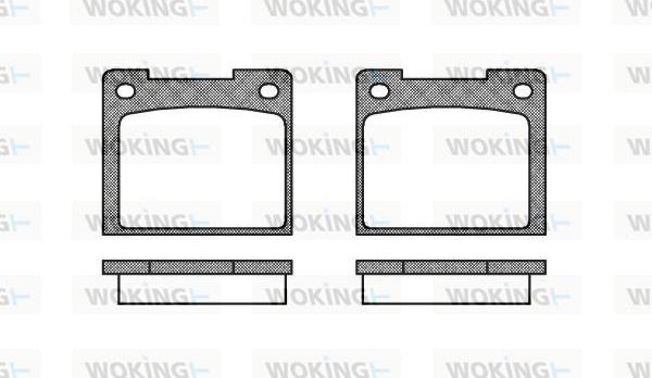 Woking P1393.20 - Kit pastiglie freno, Freno a disco autozon.pro