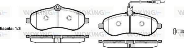 Woking P13923.01 - Kit pastiglie freno, Freno a disco autozon.pro