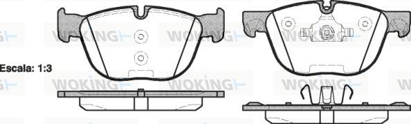 Woking P13973.00 - Kit pastiglie freno, Freno a disco autozon.pro