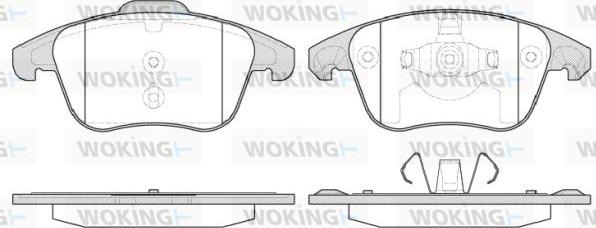 Woking P13493.30 - Kit pastiglie freno, Freno a disco autozon.pro