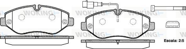 Woking P13453.02 - Kit pastiglie freno, Freno a disco autozon.pro