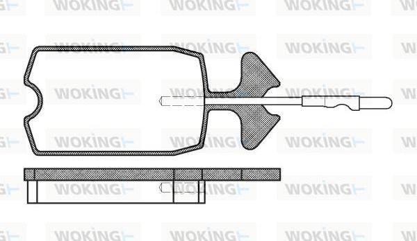 Woking P1343.04 - Kit pastiglie freno, Freno a disco autozon.pro