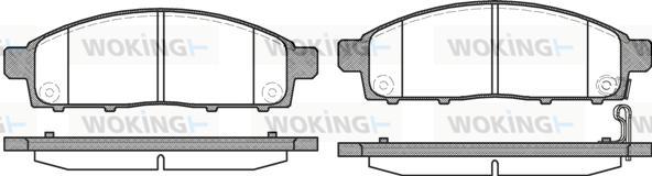 Woking P13423.01 - Kit pastiglie freno, Freno a disco autozon.pro