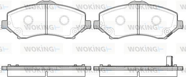 Woking P13593.02 - Kit pastiglie freno, Freno a disco autozon.pro