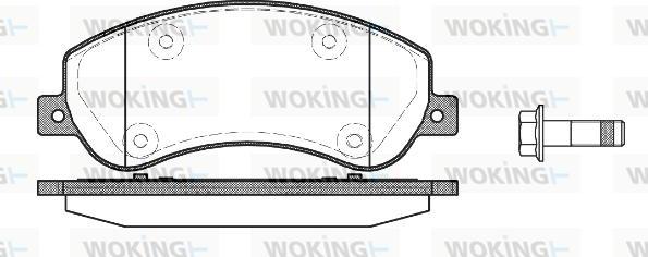 Woking P13503.00 - Kit pastiglie freno, Freno a disco autozon.pro