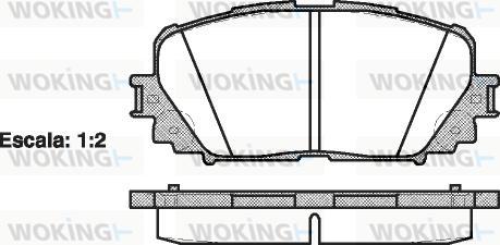 Woking P13583.00 - Kit pastiglie freno, Freno a disco autozon.pro