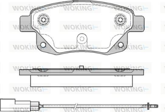 Woking P13523.01 - Kit pastiglie freno, Freno a disco autozon.pro