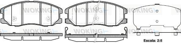 Woking P13613.12 - Kit pastiglie freno, Freno a disco autozon.pro