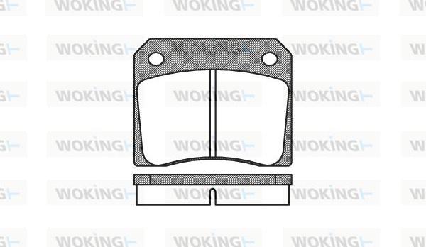 Woking P1363.00 - Kit pastiglie freno, Freno a disco autozon.pro