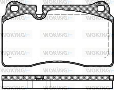 Woking P13003.30 - Kit pastiglie freno, Freno a disco autozon.pro