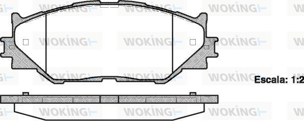 Woking P13013.00 - Kit pastiglie freno, Freno a disco autozon.pro