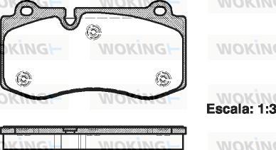 Woking P13023.00 - Kit pastiglie freno, Freno a disco autozon.pro