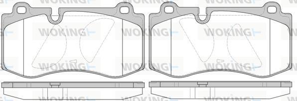 Woking P13023.10 - Kit pastiglie freno, Freno a disco autozon.pro