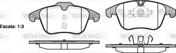 Woking P13193.00 - Kit pastiglie freno, Freno a disco autozon.pro