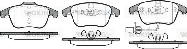 Woking P13193.11 - Kit pastiglie freno, Freno a disco autozon.pro