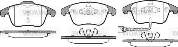 Woking P13193.21 - Kit pastiglie freno, Freno a disco autozon.pro