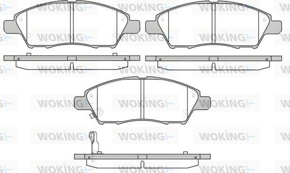 Woking P13103.01 - Kit pastiglie freno, Freno a disco autozon.pro